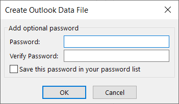 Password protect exported emails