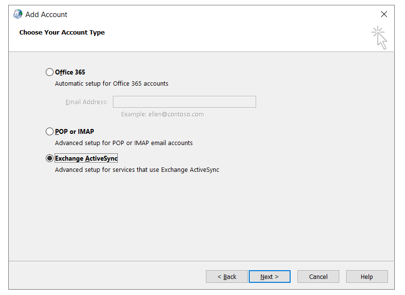 Mailsafi ActiveSync configuration