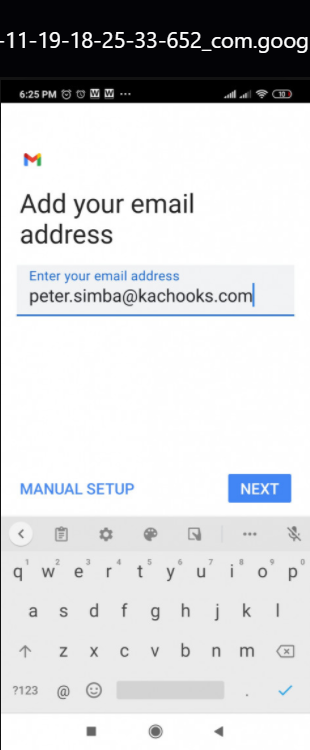 Mailsafi android manual setup