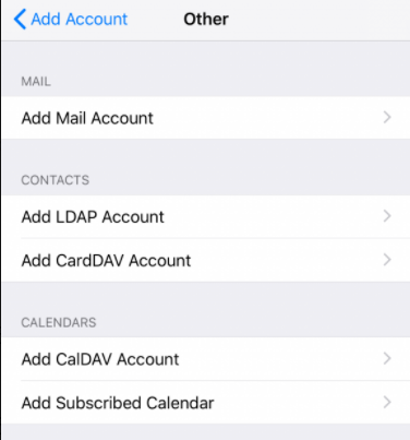 Mailsafi ios add mail account