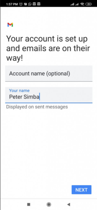 Mailsafi android account setup