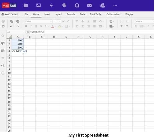 Spreadsheet document